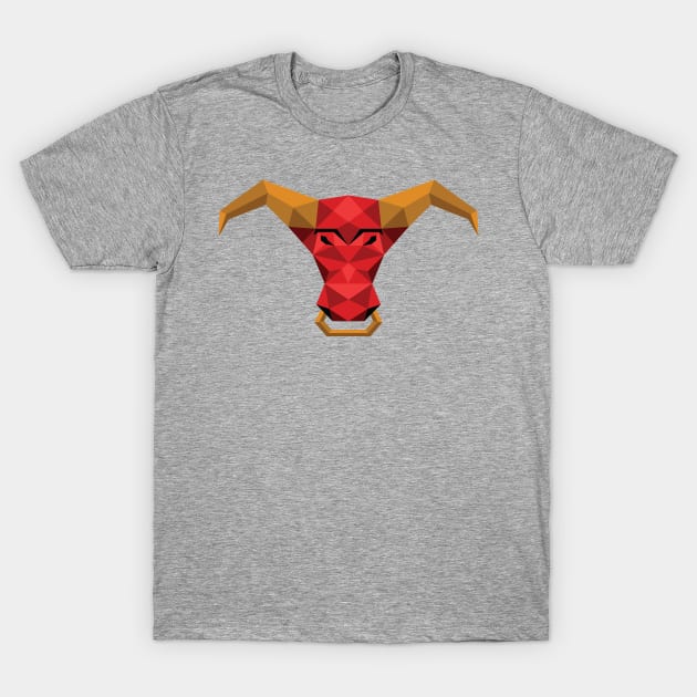 Raging Bull with Nose Ring T-Shirt by RebelGear